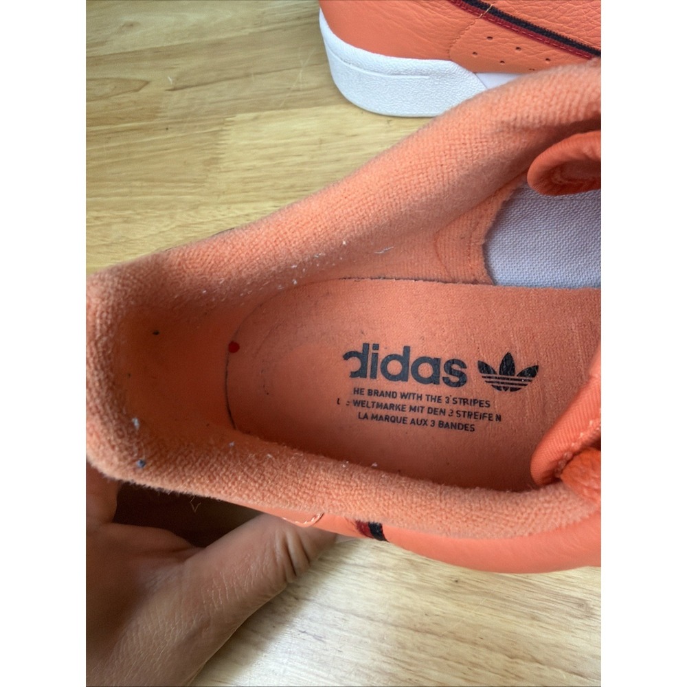 Adidas Original Continental 80 Leather Sneakers Shoes Easy Orange Men 9.5 CG7124 - Picture 8 of 9